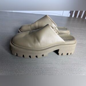 ASOS Cream Platform Mules